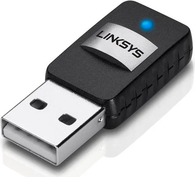 Alt view image 4 of 5 - Linksys AE6000 Dual-Band Wireless Mini USB Adapter