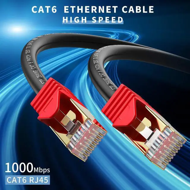 Alt view image 2 of 7 - Outdoor Cat 6 Ethernet Cable 350ft, XXONE 26AWG Heavy-Duty Cat6 Networking Cord Patch Cable RJ45 LAN Wire Cable FTP Waterproof Direct Burial