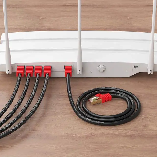 Alt view image 5 of 7 - Outdoor Cat 6 Ethernet Cable 350ft, XXONE 26AWG Heavy-Duty Cat6 Networking Cord Patch Cable RJ45 LAN Wire Cable FTP Waterproof Direct Burial