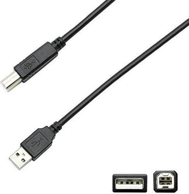 Alt view image 2 of 3 - WEARE USB-B to USB-A Cable PC Computer Cable Cord Compatible for Audio-Technica AT2020USB+,Blue Snowball,TONOR,UHURU UM-925,MAONO AU-PM421 AU-A04,Bonke,Neewer,Dschlzy Condenser Microphone(10FT)