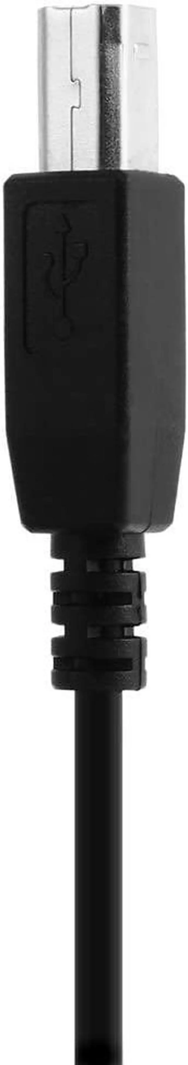 Alt view image 4 of 6 - Micro USB to Printer Cable,Micro USB OTG 90 Degree Left Angled to USB Type B Printer Scanner Hard Disk Cable 60cm