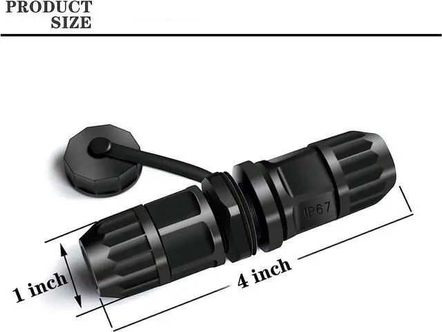 Alt view image 2 of 6 - RJ45 Waterproof Connector Female to Female Panel Mount 8P8C CAT 6 CAT 5 CAT 5E M20 IP67 Ethernet LAN Cable Coupler Outdoor Adapter Weatherproof Connection (6-Pack)