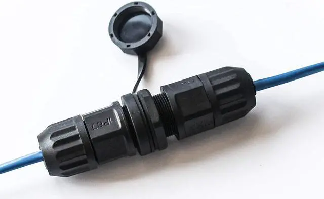 Alt view image 5 of 6 - RJ45 Waterproof Connector Female to Female Panel Mount 8P8C CAT 6 CAT 5 CAT 5E M20 IP67 Ethernet LAN Cable Coupler Outdoor Adapter Weatherproof Connection (6-Pack)