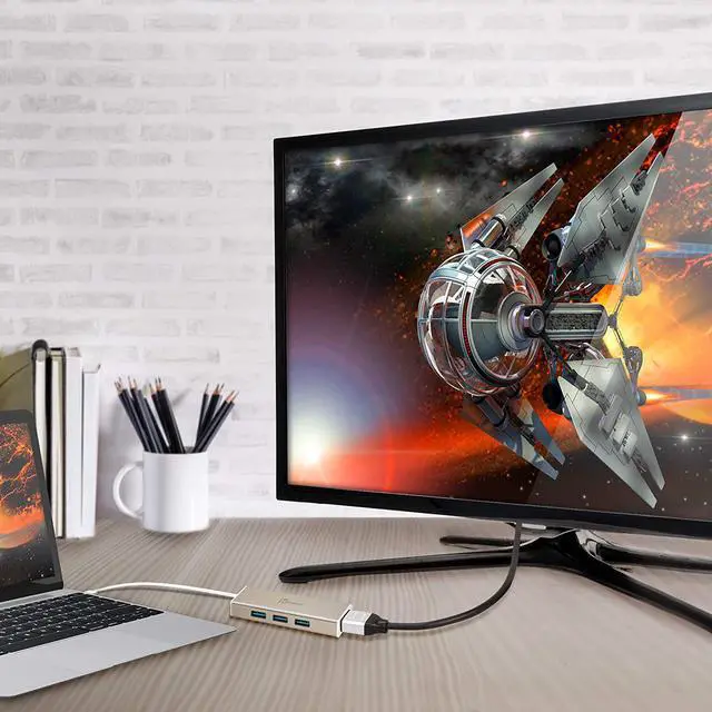 Alt view image 5 of 7 - j5create USB 3.1 Type C to 3 USB 3.0 Hub with 4K HDMI Port (JCH451)