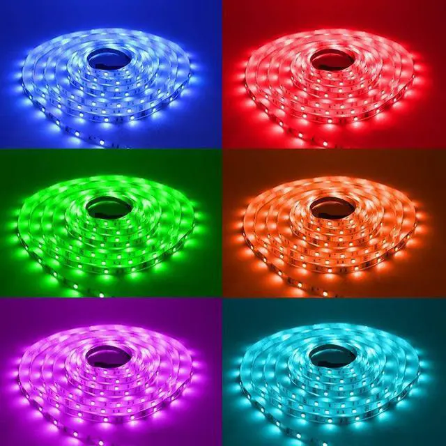 Alt view image 2 of 7 - Led Strip Lights 16.4ft W/ Remote Controller and Power Supply