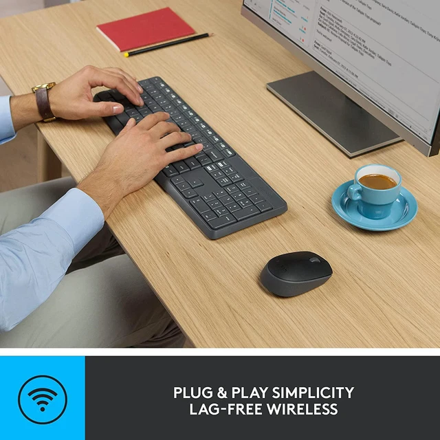 Alt view image 4 of 7 - MK235 Full Size Wireless Keyboard and Mouse Combo