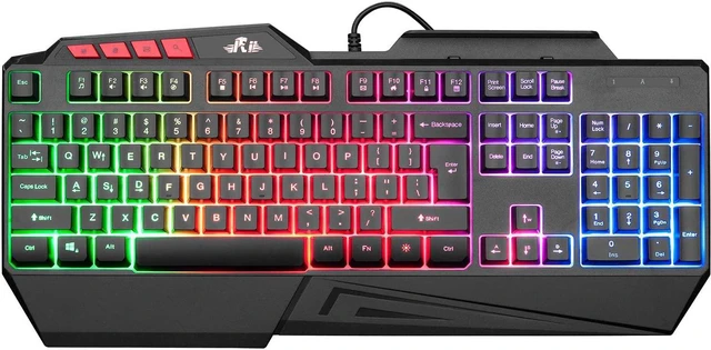 Main image of Rii Mechanical Feeling Gaming Keyboard,USB Keyboard with Wrist Rest