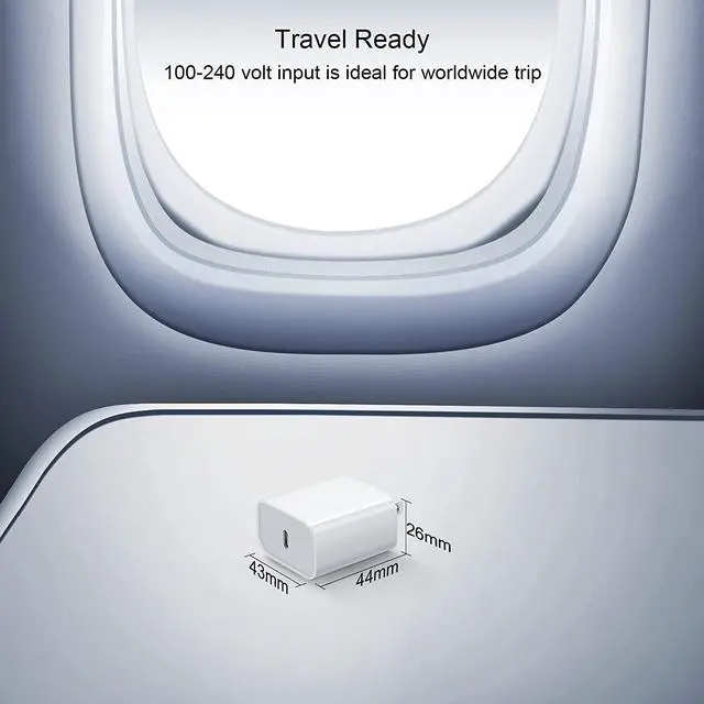 Alt view image 6 of 7 - [3 Pack] USB C Charger Block, iPhone 16 Charger Block 20W PD Power Adapter for iPhone 16/16Pro/16Pro Max/16Plus/15/14/13/12/11/ Xs/X, iPad and More