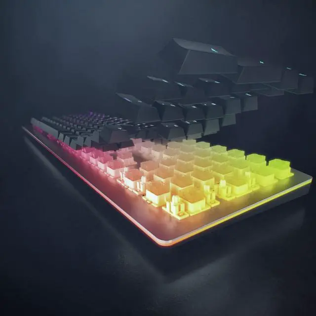 Alt view image 6 of 7 - Cherry MV 3.0 Viola Wired Mechanical Gaming Keyboard. RGB Backlight with Cross Linear Viola Switches. from The Makers of The MX Switch. (Black)