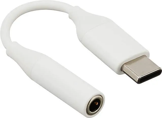 Alt view image 7 of 13 - Samsung USB Type C-to-3.5mm Headphone Jack Adapter - White