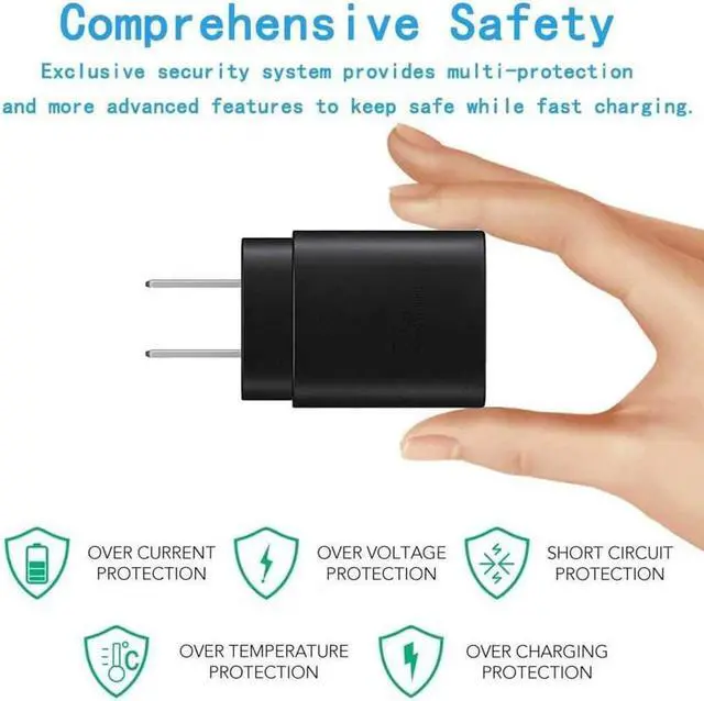 Alt view image 4 of 7 - Samsung USB-C Super Fast Charging Wall Charger-25W PD Charger Adapter with Type-C Cable(6.6ft) for Samsung Galaxy S24/S24 Ultra/S24+/S23/S23 Ultra/S23+/S22/S22+/S22 Ultra/S21/S21+/S21 Ultra/Note20