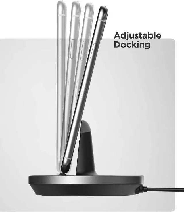 Alt view image 4 of 7 - Fast Charging Power Stand for iPhone and iPad Models - MFi Certified Lightning Dock with USB-C Wall Adapter (for All iPhone 12/13 /14 Models)