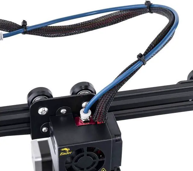 Alt view image 4 of 6 - Upgrade 3D Printer Accessories with All Metal Extruder Feeder, Capricorn Bowden Tubing, Pneumatic Couplers, Bed-Level Springs for Creality Ender 3/Ender 3 Pro/Ender 5 Pro/Ender 5 Plus Ender 3 Upgrades