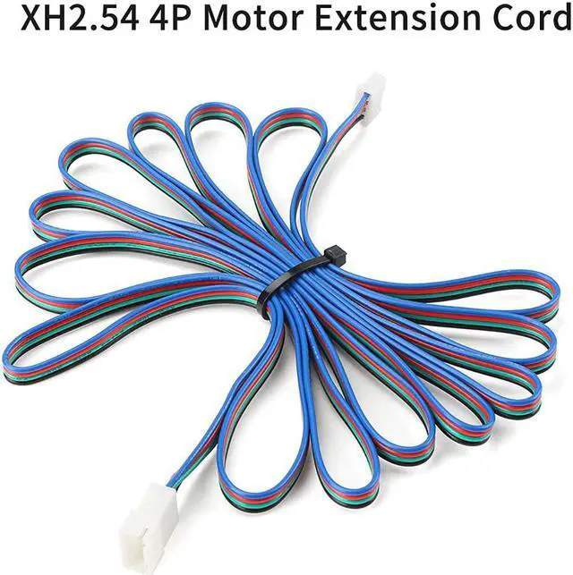 Alt view image 3 of 7 - FYSETC 3D Printer Vorn 2.4 Stepper Motor Extension Cables 2PCS : XH2.54-4P 2M/78.7inch Female 4P to Male 4P Motor Extension Wire White Terminal Connector Cable for Voro 2.4 3D Printer Accessories