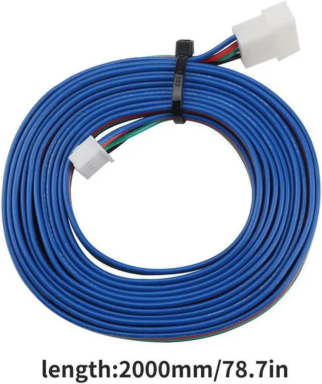 Alt view image 5 of 7 - FYSETC 3D Printer Vorn 2.4 Stepper Motor Extension Cables 2PCS : XH2.54-4P 2M/78.7inch Female 4P to Male 4P Motor Extension Wire White Terminal Connector Cable for Voro 2.4 3D Printer Accessories
