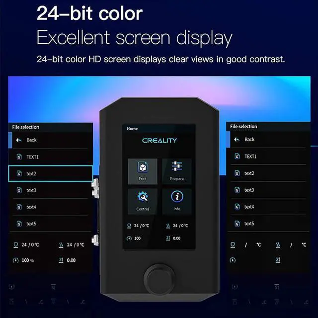 Alt view image 7 of 7 - Creality Original Upgrade Ender 3 V2 Intelligent Screen Kit HD Color Screen Display Compatible with Ender-3 V2, Ender 3 pro, Ender 3 3D Printer