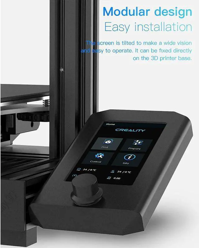 Alt view image 6 of 7 - Creality Original Upgrade Ender 3 V2 Intelligent Screen Kit HD Color Screen Display Compatible with Ender-3 V2, Ender 3 pro, Ender 3 3D Printer