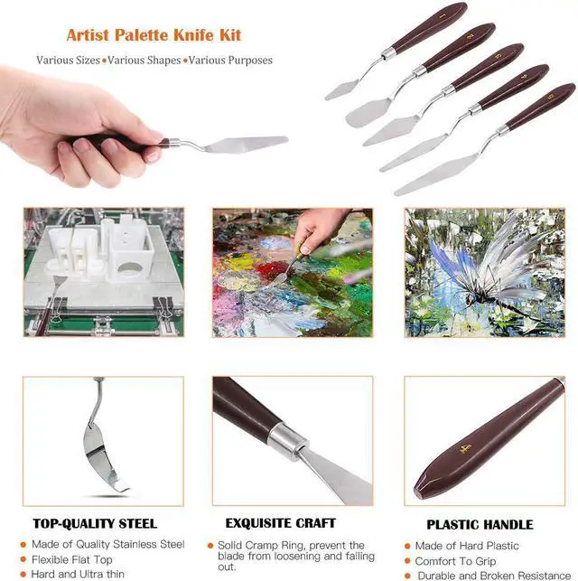 Alt view image 4 of 7 - 40 Piece 3D Printer Accessories Tool Kit, Spatulas,Tweezers,File, Needles,Cutting Mat and More 3D Printing Tools for Removal, Clean-up, Finish 3D Printers
