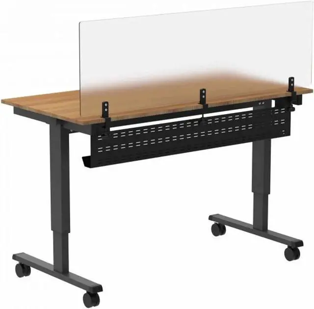 Alt view image 2 of 5 - Desk Store Under Desk Cable Management Tray Black Horizontal Computer Cord Raceway and Modesty Panel (Black, 39")