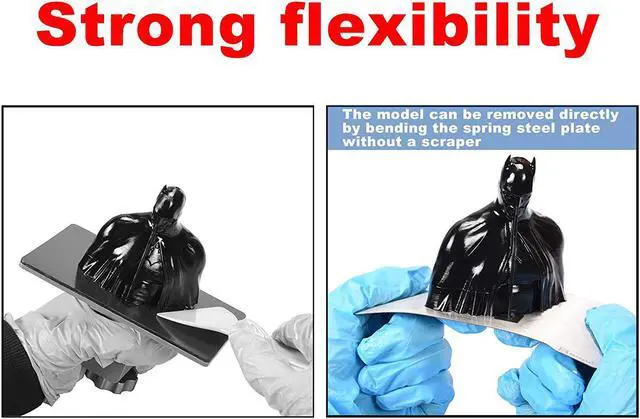 Alt view image 2 of 7 - BIQU Resin Build Plate+Magnetic Sheet,202X128mm Resin Flexible Steel Plate Flex Bed for Anycubic Mono X,Anycubic Photon X,Smart kumitsu KL9 3D Printer(8x5inch),Sliver