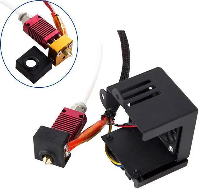 Alt view image 3 of 4 - Ender 3 Hotend Ender 3 Pro Hotend 24V 40W Full Assembled Extruder Kit Accessories with Silicone Cover for Ender 3, Ender 3 Pro 3D Printer