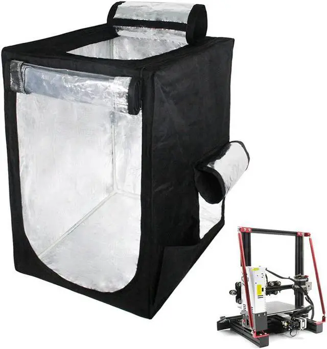 Main image of Zeberoxyz 3D Printer Warm Enclosure,3D Printer Covers,Folding shed,Constant Temperature Dustproof, Fireproof Heating Tent, Noise Reduction for 3D Printer Ender3/Ender 3 pro-18.9x23.6x28.3inch
