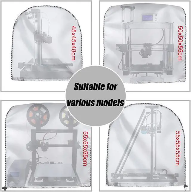 Alt view image 4 of 6 - 3D Printer Cover,Water-proof, Dust-proof for Creality CR-10 300/CR-10S 300 and Other 3D Printer