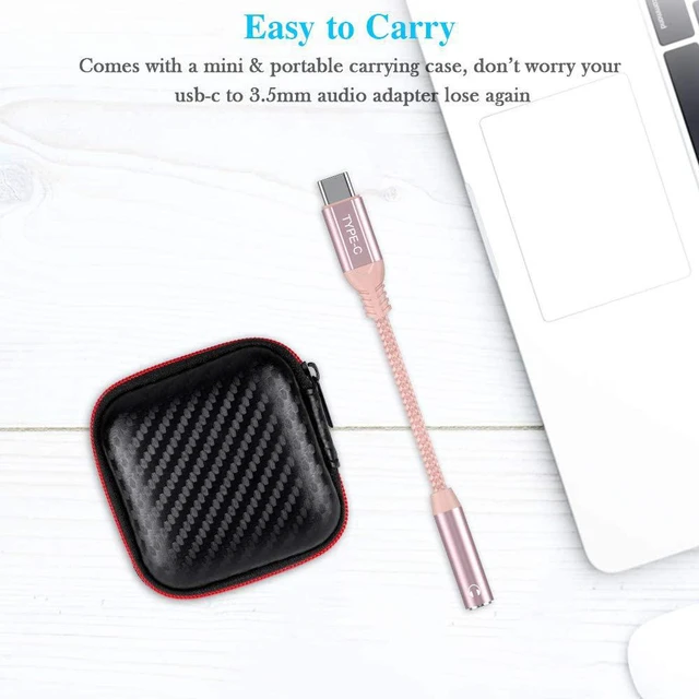 Alt view image 6 of 7 - USB C to 3.5mm Jack Adapter USB C Headphone Adapter for iPhone 18 Pro Max