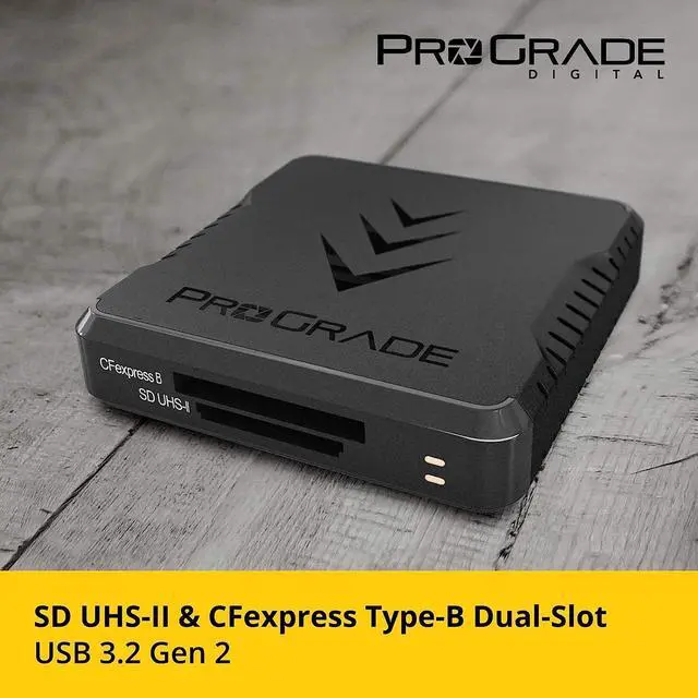 Alt view image 5 of 7 - Type B and SD UHS-II Dual-Slot Memory Card Reader by ProGrade Digital | USB 3.2 Gen 2 for Professional Filmmakers, Photographers & Content Creators