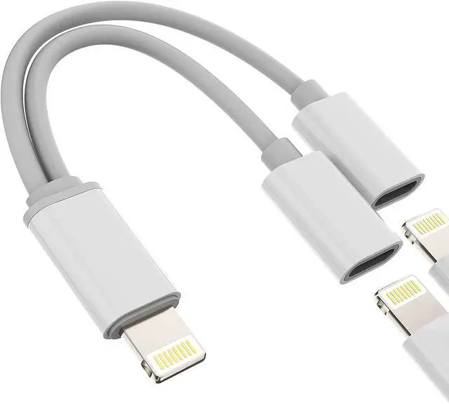 Main image of Converter Compatible with iPhone Headphone Adapter Compatible for Lightning Double to Audio Jack and Charger Earphone Charging Splitter 11 12 Mini pro xs xr x 7 8 plus Connector for ipad air for Apple