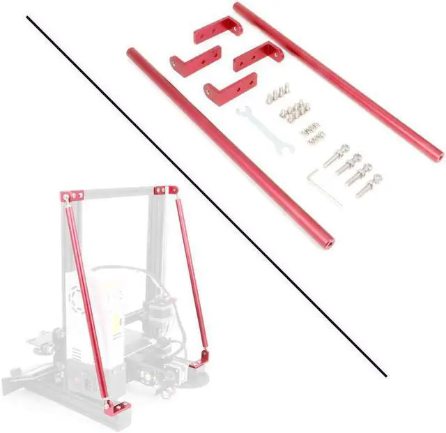 Main image of Red Supporting Rod Set for Ender 3D Printer, Upgrade 3D Printer Supply Parts for 3D Printer Ender 3/Ender 3 pro/Ender 3 V2 3D Printer (365MM)
