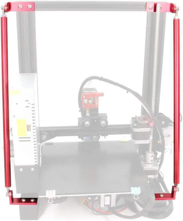 Alt view image 3 of 7 - Red Supporting Rod Set for Ender 3D Printer, Upgrade 3D Printer Supply Parts for 3D Printer Ender 3/Ender 3 pro/Ender 3 V2 3D Printer (365MM)