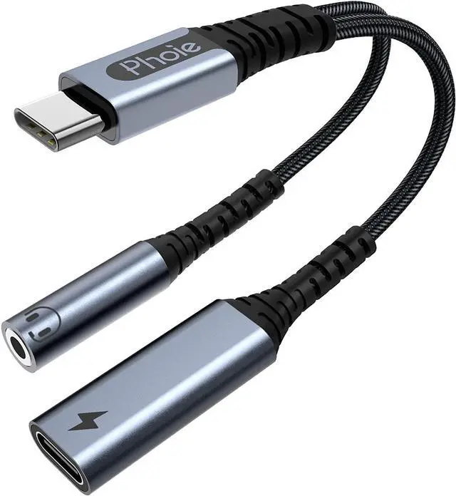 Main image of USB C to 3.5mm Audio Adapter and Charger USB C Headphone Adapter Jack with 60W Fast Charger Dongle Cable for USB Type-C to Aux Phone/Tablet/Laptop Samsung S21 S20 Ultra S20+ Google Pixel 6 5 4 XL