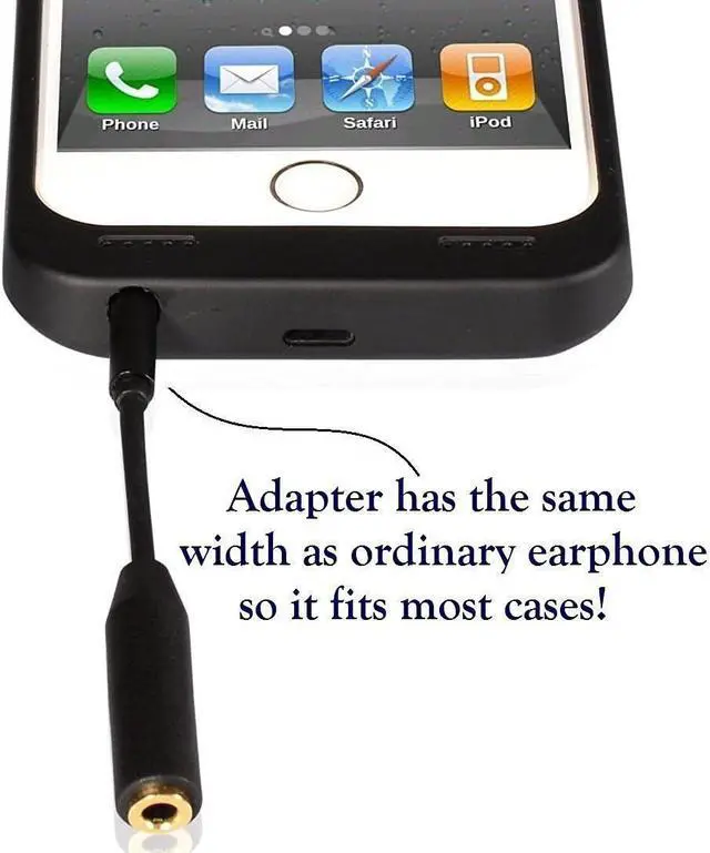 Alt view image 4 of 6 - 2 Pack Headphone Jack Adapter Android Phone Ultra Slim Audio Extender Replacement for Life Proof 3.5 mm Short Extension Cable AUX Skinny Dongle Compatible with Lifeproof