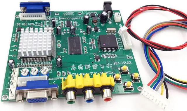 Alt view image 3 of 7 - Arcade Game RGB CGA EGA YUV to VGA HD Video Converter Board 1 VGA Single Output for CRT LCD PDP Monitor