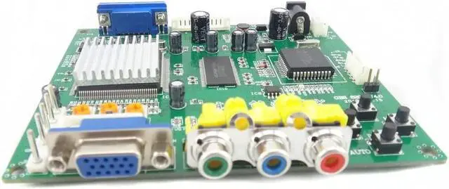 Alt view image 6 of 7 - Arcade Game RGB CGA EGA YUV to VGA HD Video Converter Board 1 VGA Single Output for CRT LCD PDP Monitor