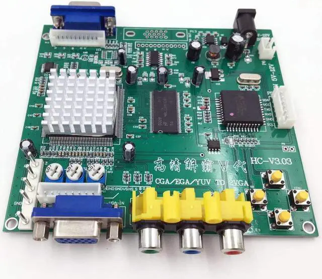 Main image of Arcade Game RGB CGA EGA YUV to VGA HD Video Converter Board 1 VGA Single Output for CRT LCD PDP Monitor