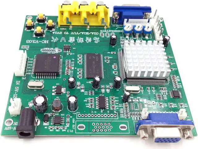 Alt view image 4 of 7 - Arcade Game RGB CGA EGA YUV to VGA HD Video Converter Board 1 VGA Single Output for CRT LCD PDP Monitor