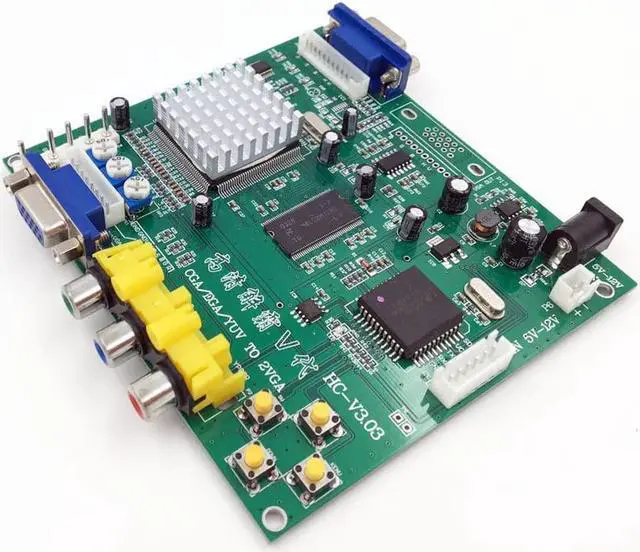 Alt view image 5 of 7 - Arcade Game RGB CGA EGA YUV to VGA HD Video Converter Board 1 VGA Single Output for CRT LCD PDP Monitor