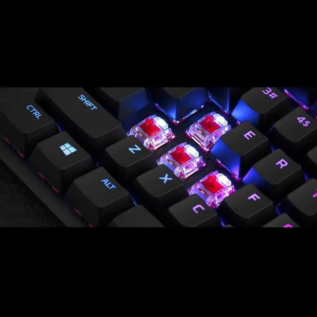 Alt view image 7 of 7 - HyperX Alloy Origins Core - Tenkeyless Mechanical Gaming Keyboard, Software Controlled Light & Macro Customization, Compact Form Factor, RGB LED Backlit, Linear HyperX Red Switch