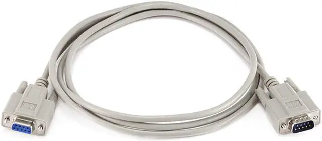 Alt view image 5 of 10 - Monoprice 6ft Molded Null Modem DB9 Male/Female Cable