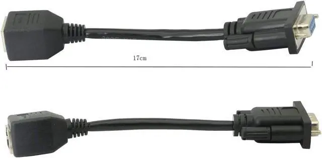Alt view image 3 of 4 - DB9 RS232 to RJ45 Extender DB9 9-Pin Serial Port Female&Male to RJ45 CAT5 CAT6 Ethernet LAN Extend Adapter Cable-2pcs (2-Cable)