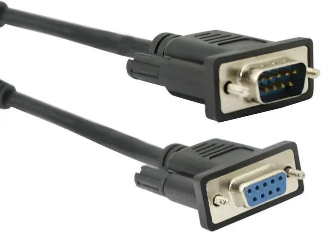 Alt view image 4 of 4 - DB9 RS232 to RJ45 Extender DB9 9-Pin Serial Port Female&Male to RJ45 CAT5 CAT6 Ethernet LAN Extend Adapter Cable-2pcs (2-Cable)