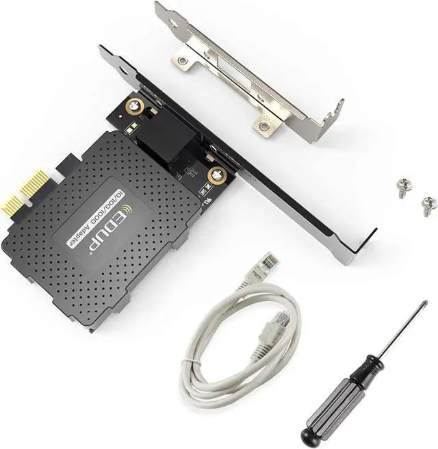 Alt view image 6 of 6 - EDUP Gigabit Ethernet PCI Express PCI-E Network Card 10/100/1000Mbps RJ45 LAN Adapter Converter for Desktop PC