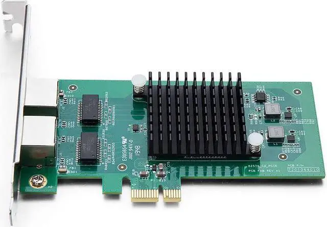 Alt view image 7 of 7 - 10/100/1000Mbps Gigabit Ethernet Network Interface Card (NIC) Dual Copper RJ45 Ports, with Intel 82576 Chip, Equivalent to Intel E1G42ET, PCIE 2.0 X1, Support Windows/Windows Server/Linux/VMware ESX