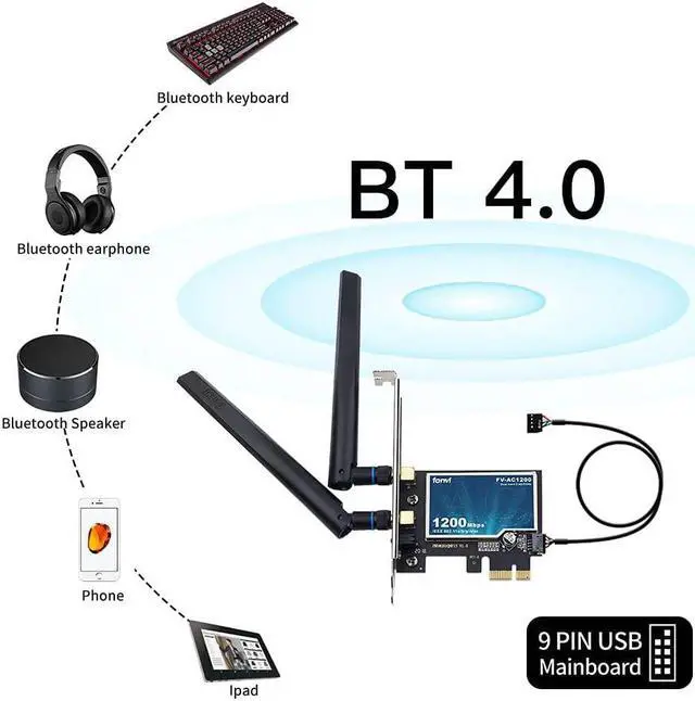 Alt view image 5 of 7 - AX210 WiFi 6E PCI-E WiFi Adapter BT5.2 RGB Gaming 802.11ax ac 160MHz 2.4GHz 5GHz 6GHz Tri-Band 5400Mbps AX210NGW Desktop WiFi Card for PC Windows(Only WiFi 6E Router Antennas Support 6Ghz Band)