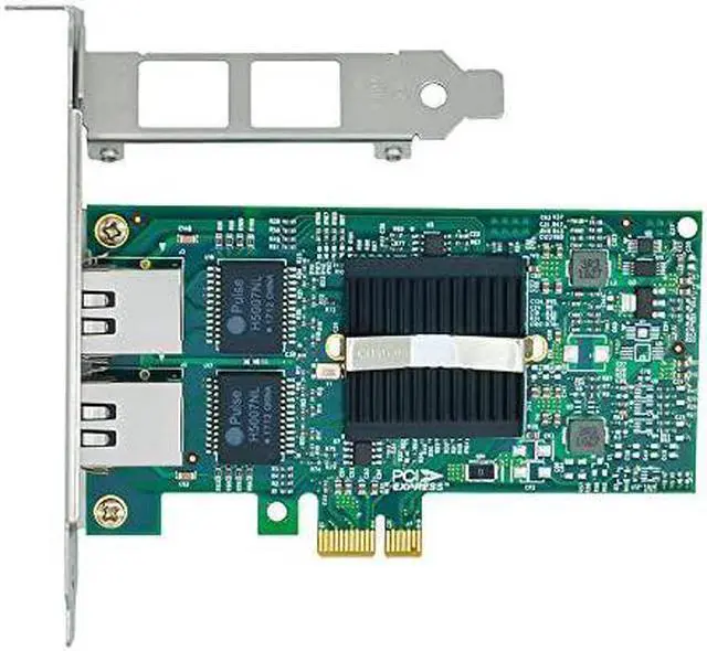 Alt view image 3 of 6 - Jeirdus for Intel 82576 Chip E1G42ET 1.25G Gigabit PCI Express 2.0 X1 Ethernet Converged Network Adapter (NIC), Dual RJ45 Copper Ports