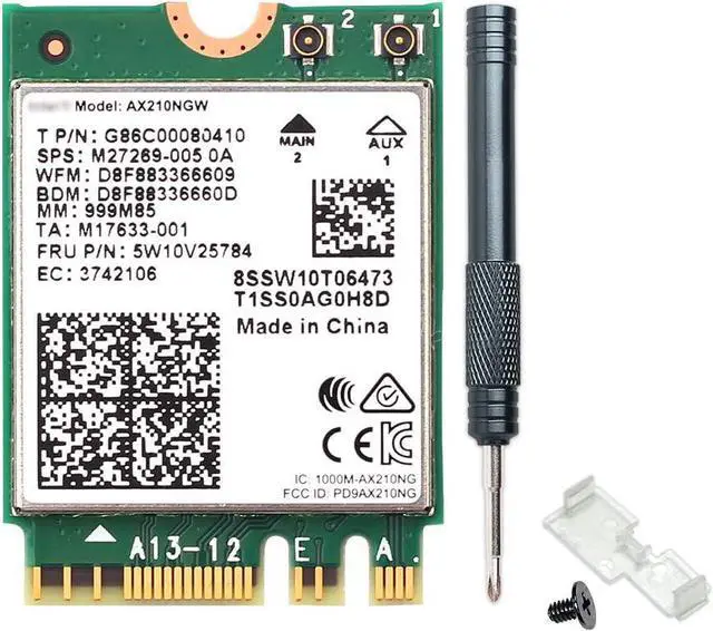 Main image of AX210NGW WiFi 6E 5400Mbps for Intel AX210 Tri-Band BT5.3 M.2 2230 PC Laptop