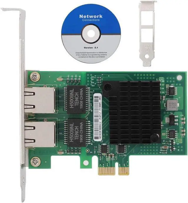 Alt view image 2 of 7 - E1000 Network Card for Card I350T2M Pcie Dual Port for I350Am2 Chip Processor Gigabit Network Card