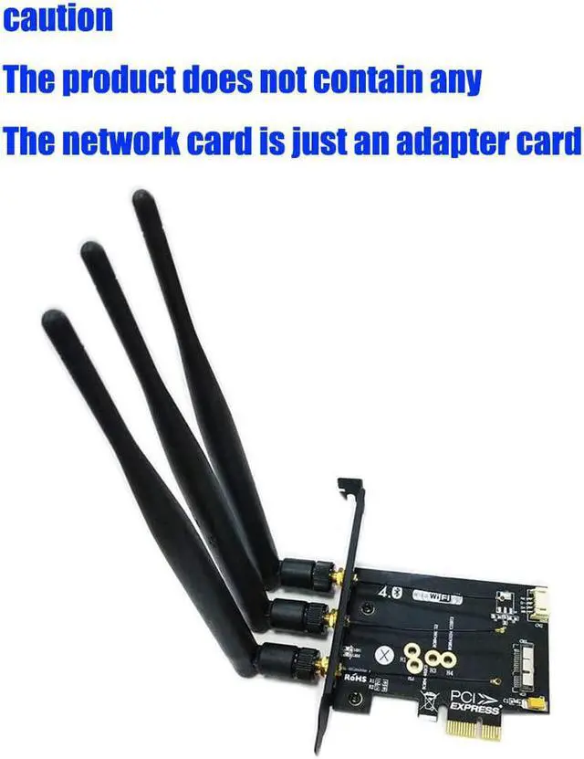Alt view image 6 of 7 - BCM943224PCIEBT2/bcm94360CS2/BCM943602CS WiFi + Bluetooth 4.0 Card to PCI-E x1 Adapter for PC/Hackintosh